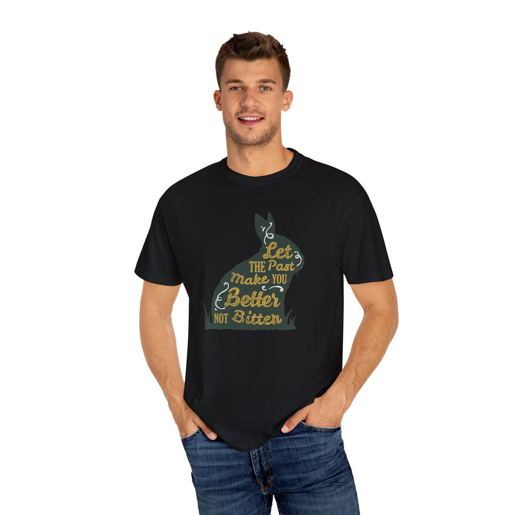Let the Past Make You Better Graphic on Rabbit T-Shirt - Sinful Threads