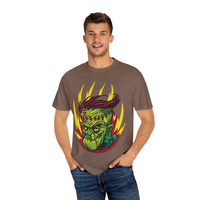 Frankenstein lightning tee - Retro horror monster streetwear shirt - Sinful Threads