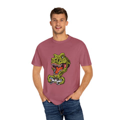 Dino Gamer Rex with Controller Video Game Fan T-Shirt