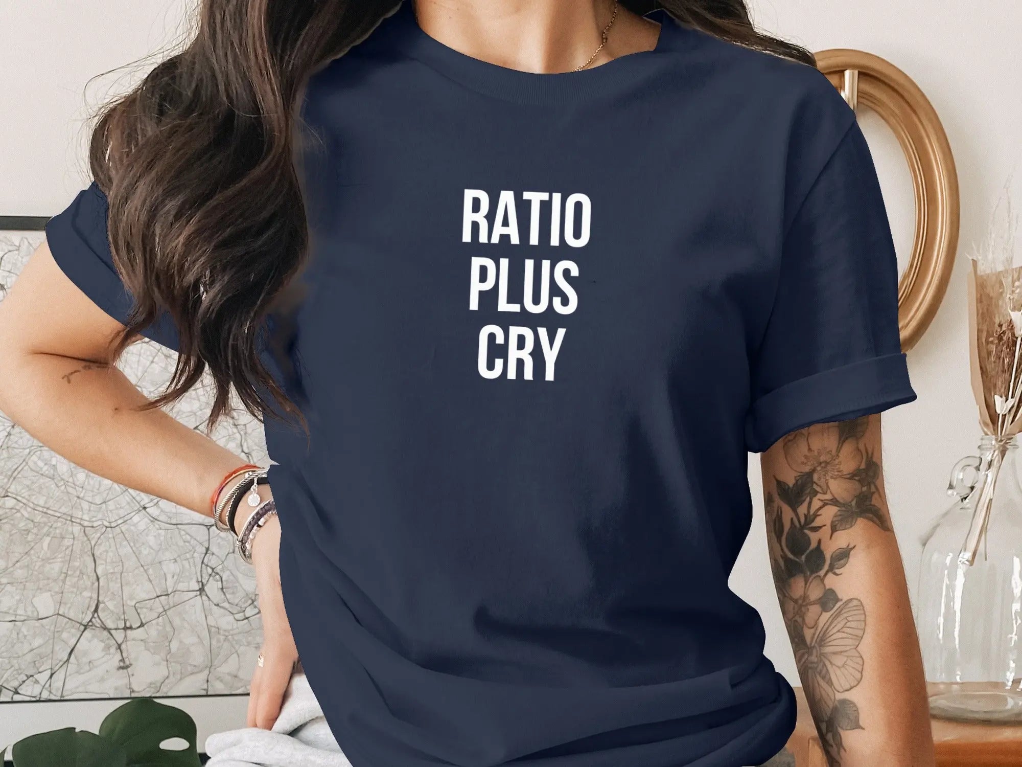 Ratio Plus Cry Graphic T-Shirt trendy product