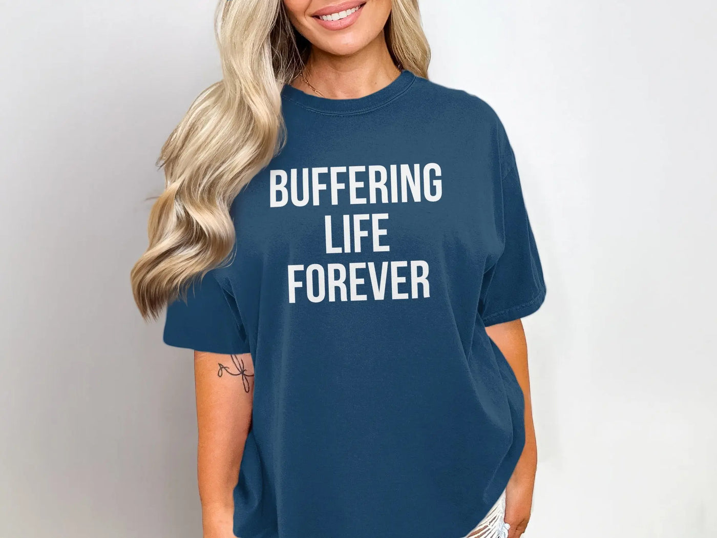 Buffering Life Forever Graphic Tee product