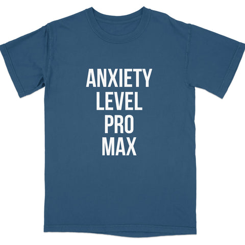 Anxiety Level Pro Max Graphic T-Shirt product type