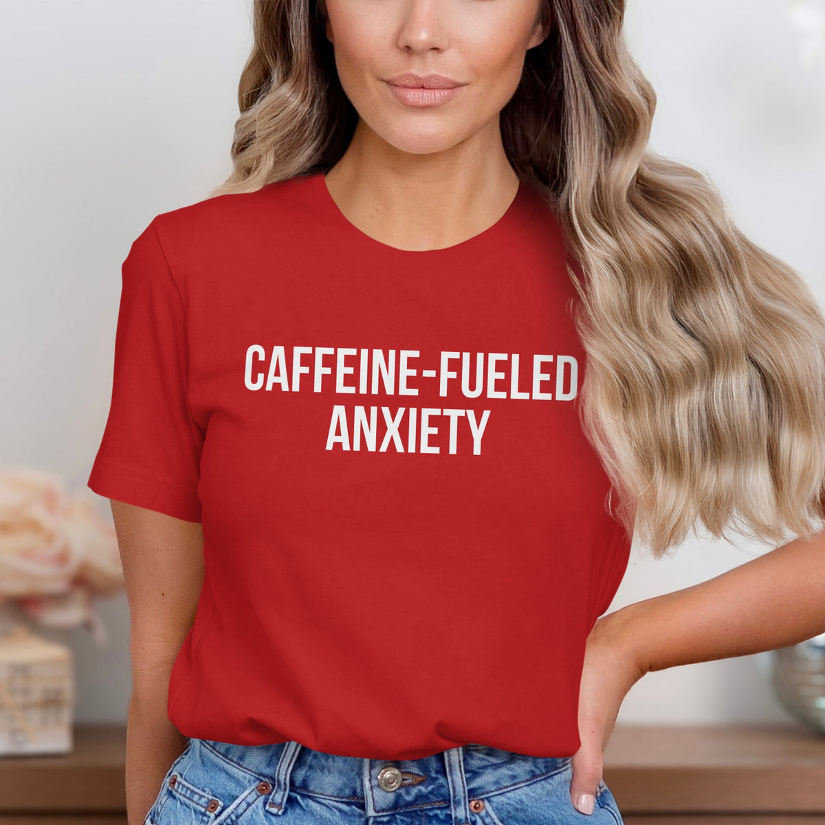 Caffeine Fueled Anxiety Graphic Tee Shirt product