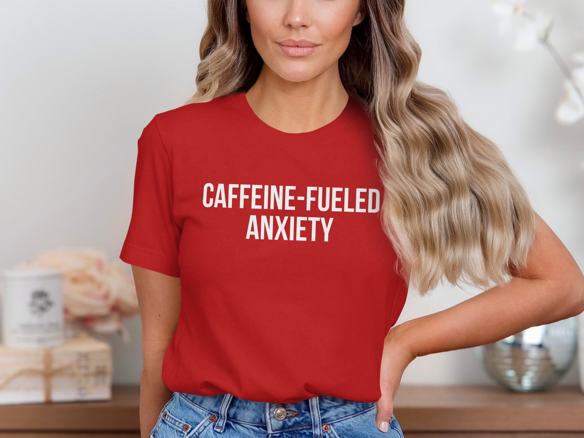Caffeine Fueled Anxiety Graphic Tee Shirt product