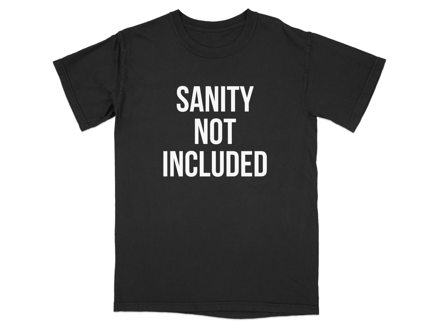 Sanity Not Included Graphic Black T-Shirt product