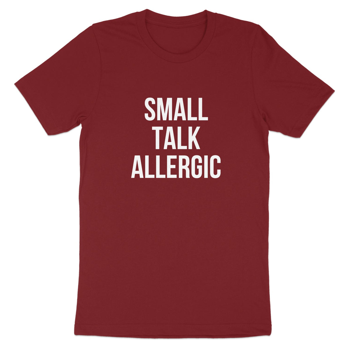Small Talk Allergic Graphic Tee shirt product type