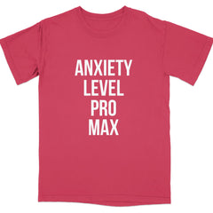Anxiety Level Pro Max Graphic T-Shirt product type