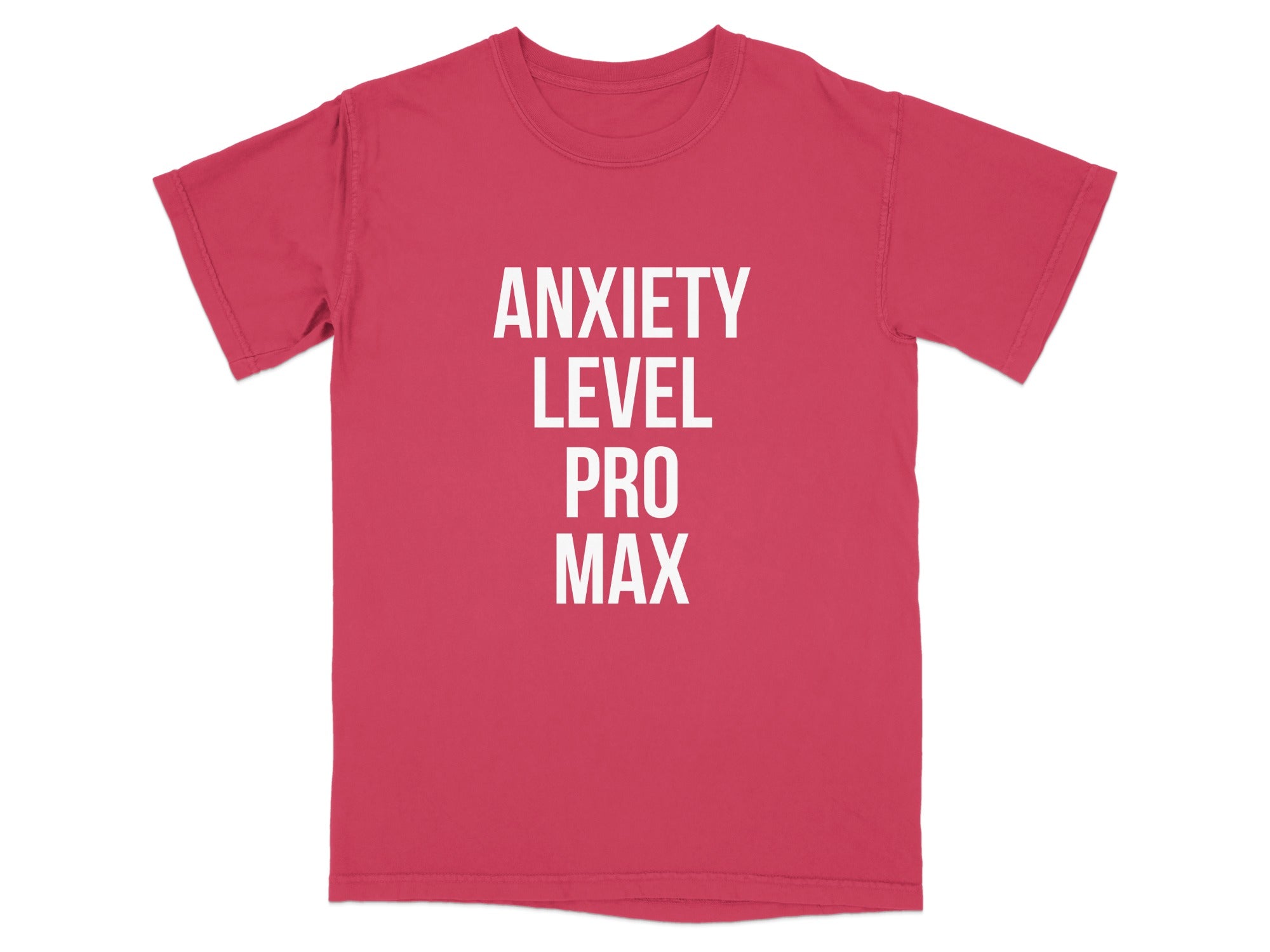 Anxiety Level Pro Max Graphic T-Shirt product type