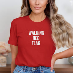 Walking Red Flag Statement T-Shirt product