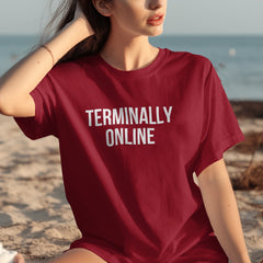 Terminally Online Funny Statement Shirt product