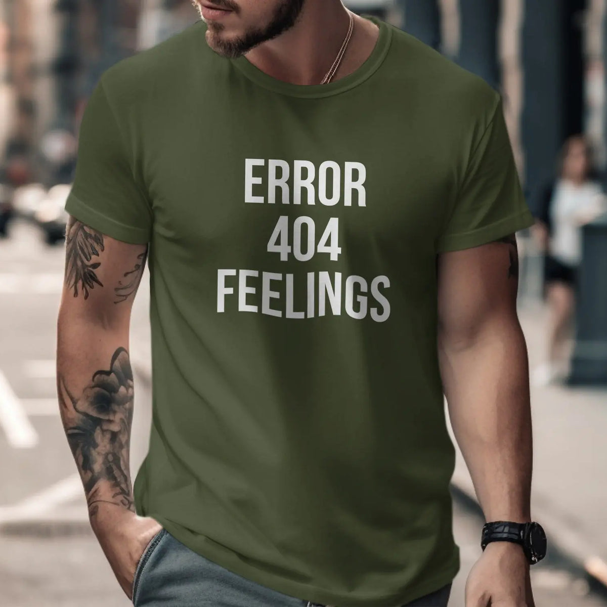 Error 404 Feelings Graphic Print T-Shirt product type