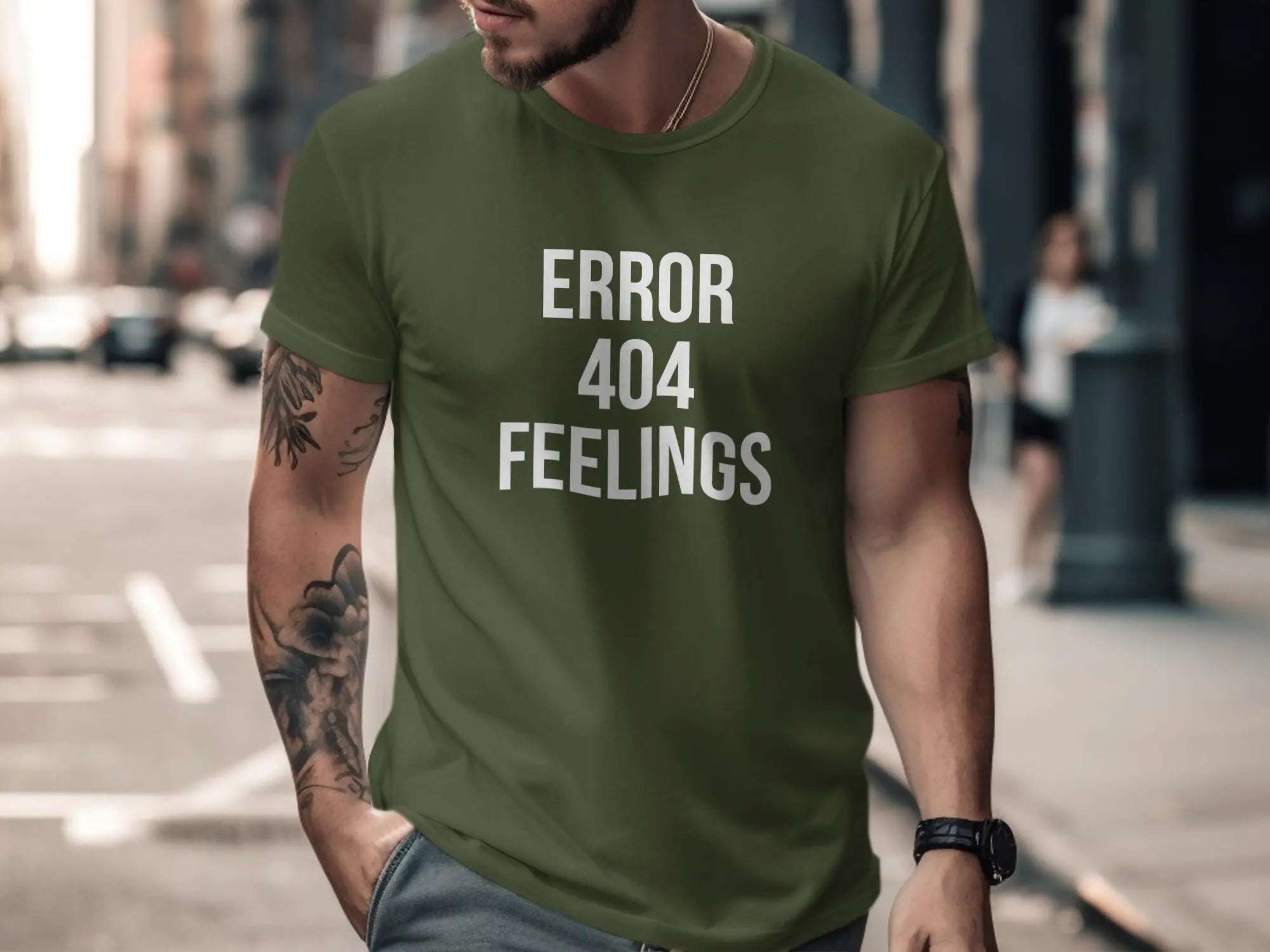 Error 404 Feelings Graphic Print T-Shirt product type
