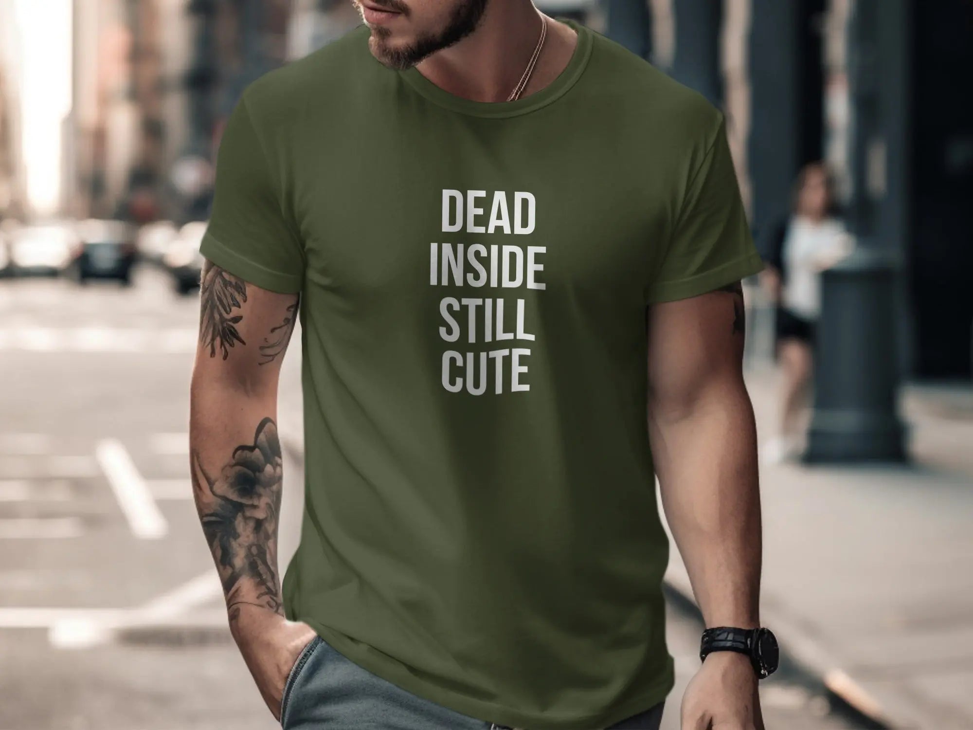 Dead Inside Still Cute Statement Shirt product