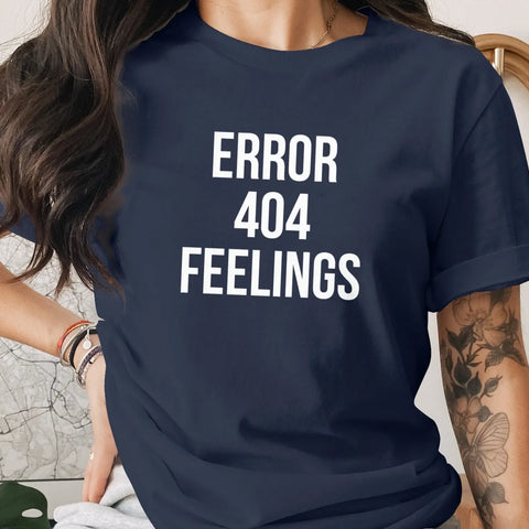 Error 404 Feelings Printed Casual T-Shirt product