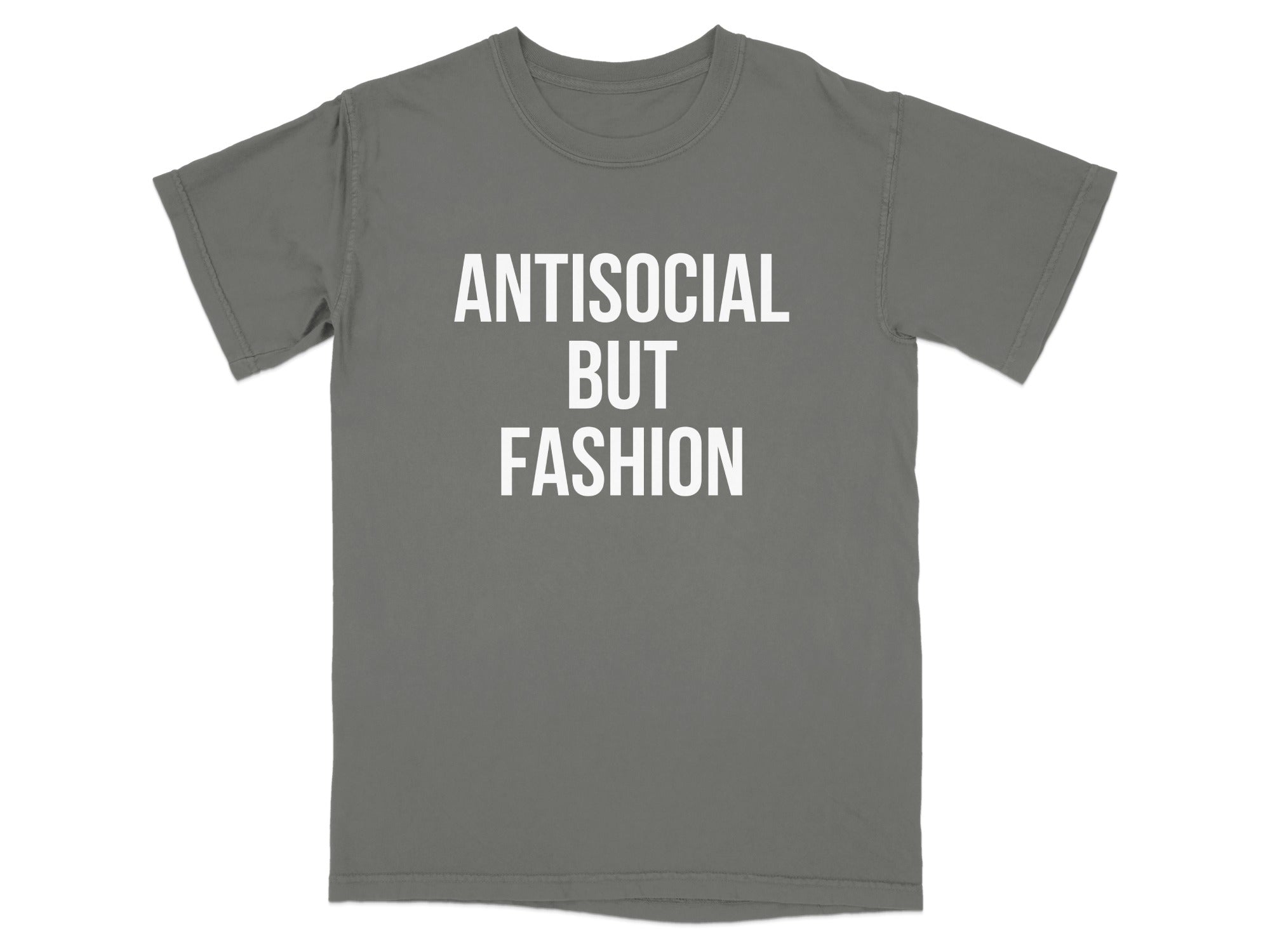 Antisocial But Fashion graphic T-shirt product type