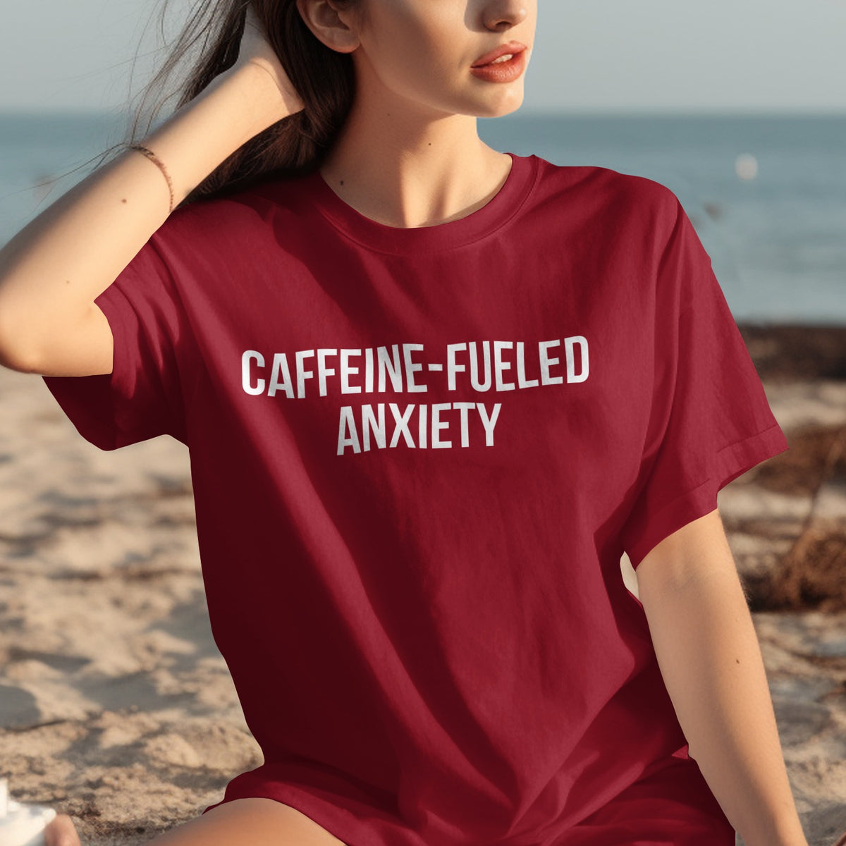 Caffeine-Fueled Anxiety Graphic T-Shirt product type